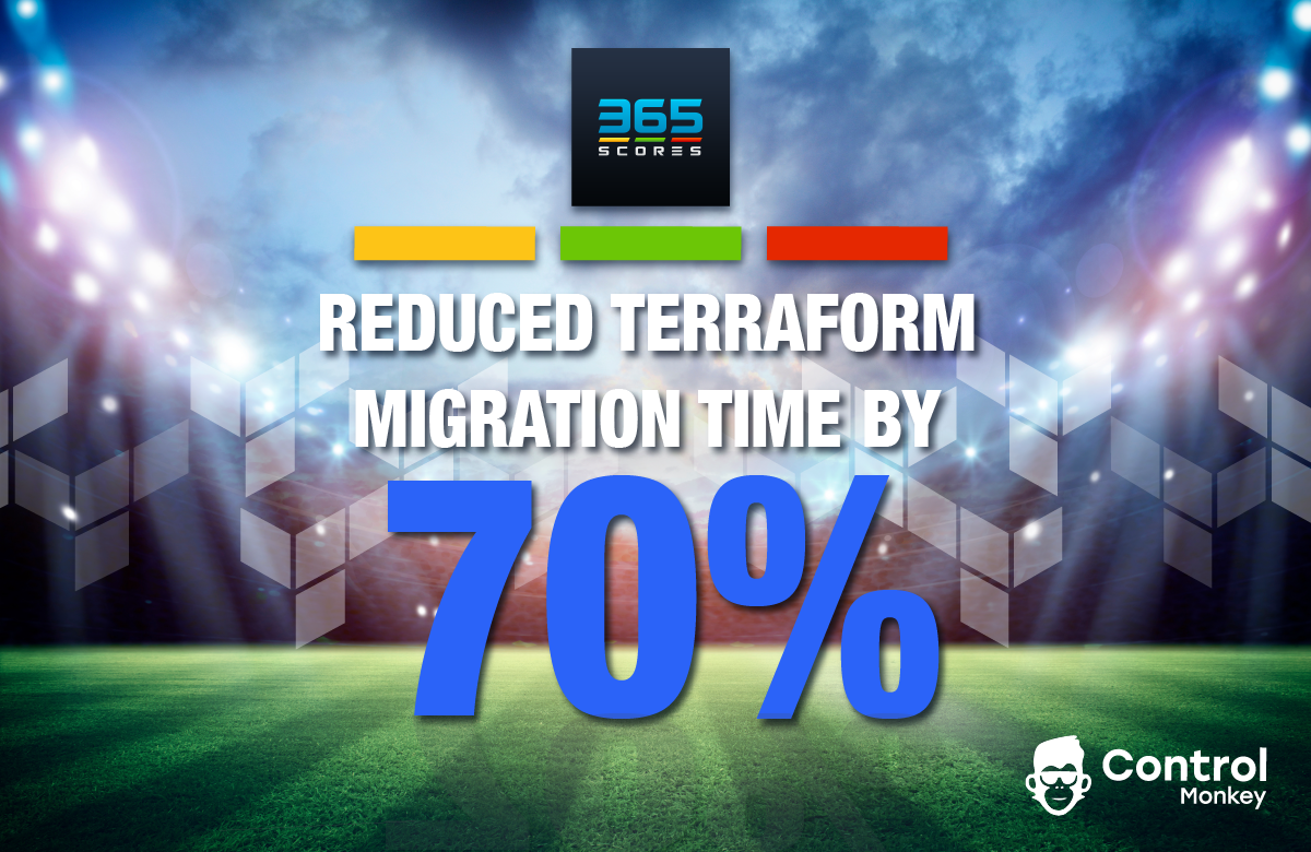 Reduced terraform migration time by 70% for 365Scores