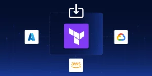 Icon of Terraform importing into AWS, GCP and Azure