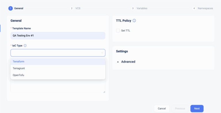 Self-service templates support for Terragrunt & OpenTofu | ControlMonkey