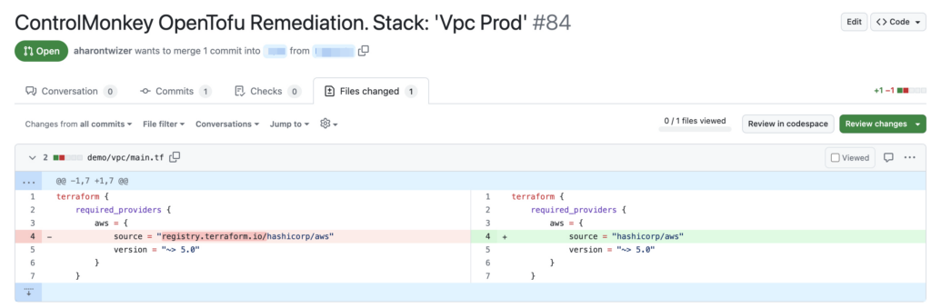 Automatic FQDN fix for OpenTofu migration