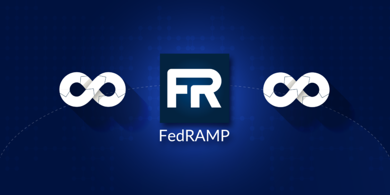 DevOps icons next to the official FedRamp logo