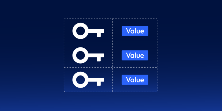 Visual representation of a Terraform map with keys and values arranged in a key-value structure