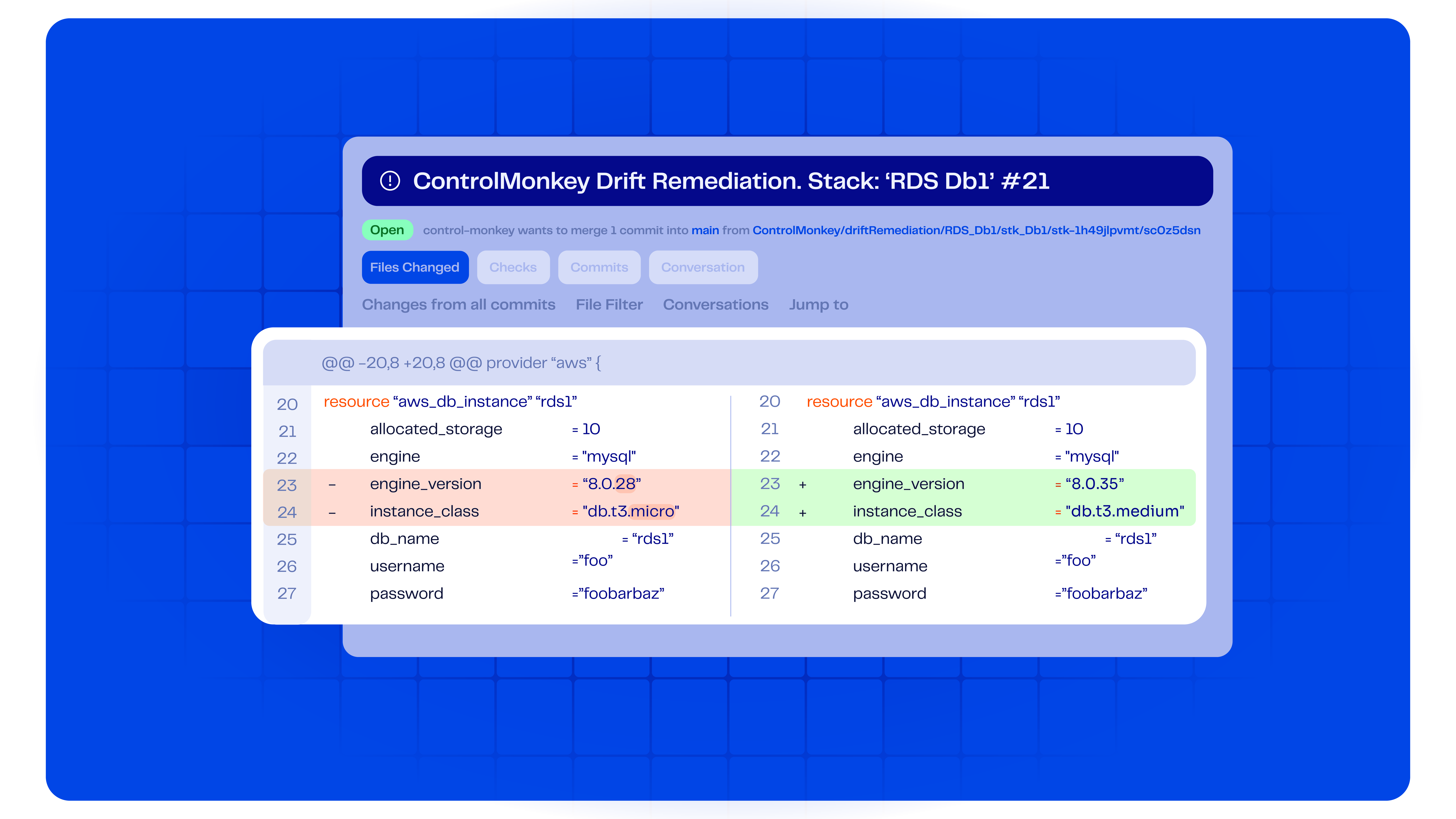 Drift Remediation ControlMonkey