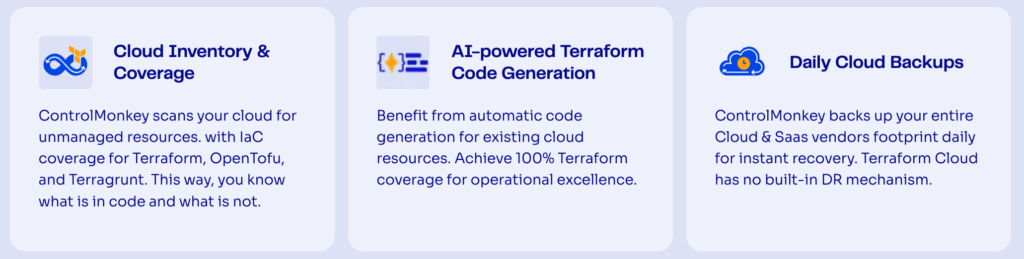 What makes ControlMonkey different from Terraform Cloud?