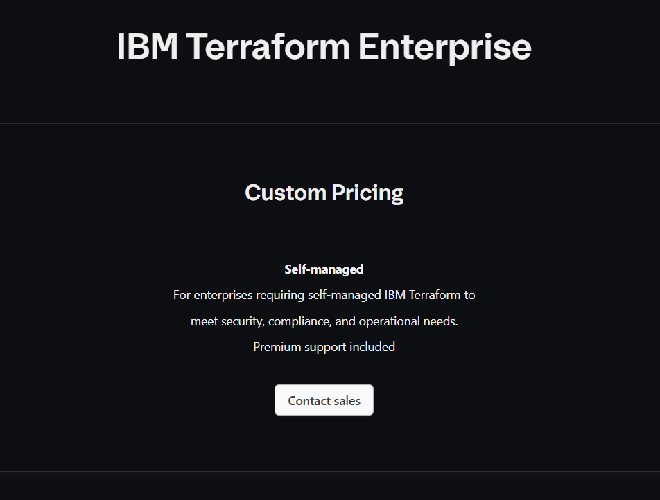 Terraform Enterprise Pricing