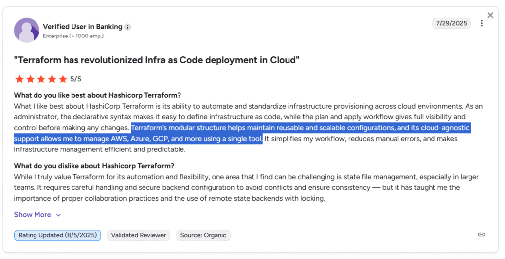 Terraform Enterprise Reviews 2