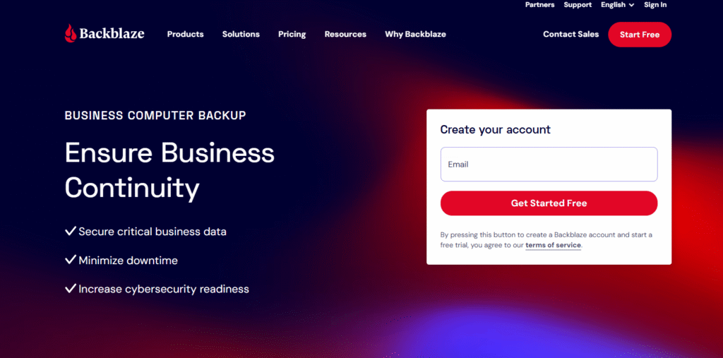 Backblaze Cloud Backup Solution