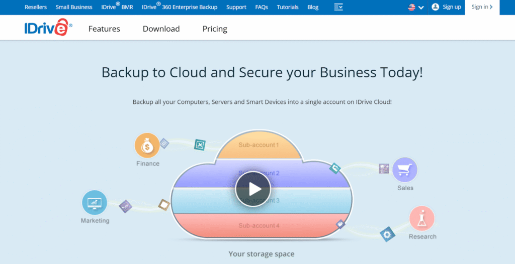 IDrive Cloud Backup Solution