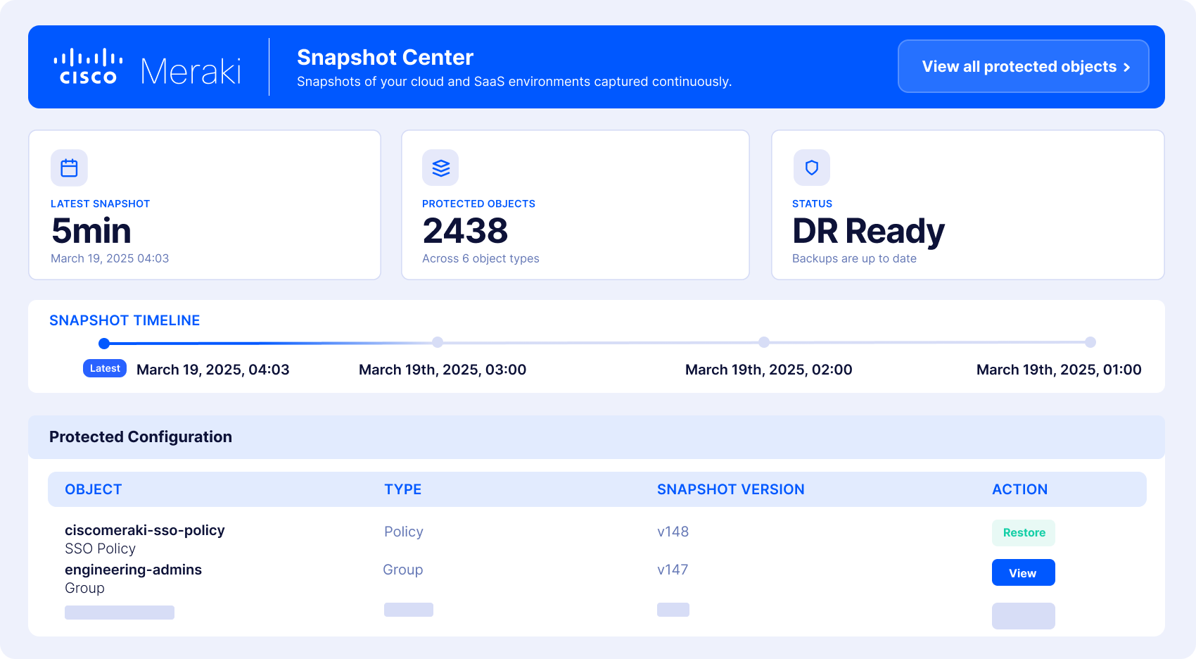 Meraki Backup