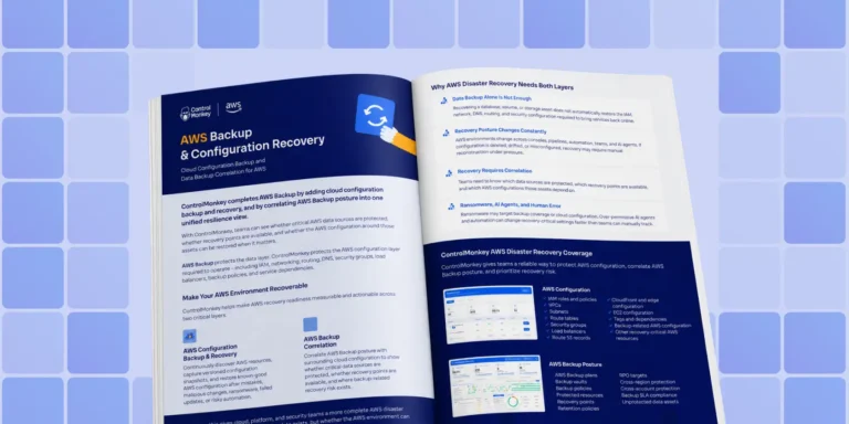 ControlMonkey for AWS Backup – Datasheet