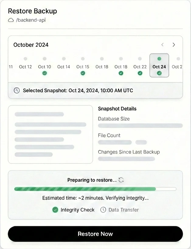 Gitbackups Features