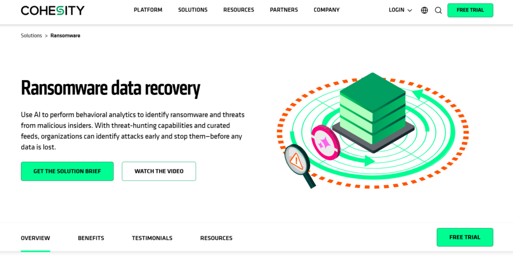 Ransomware Protection Solution - Cohesity