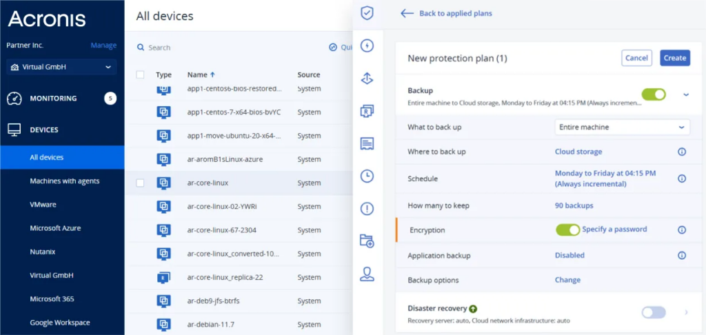 Acronis Cyber Protect Features