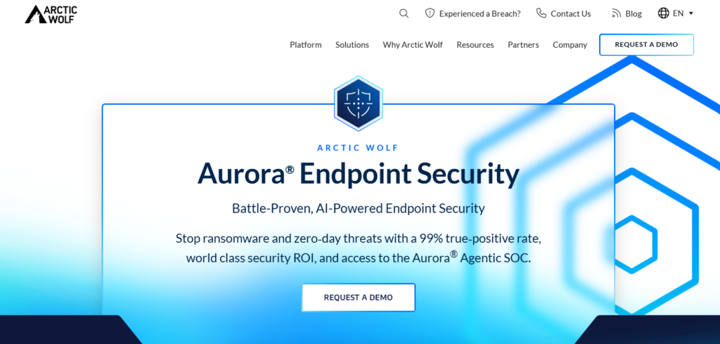 Ransomware Protection Solution #10: Arctic Wolf Aurora