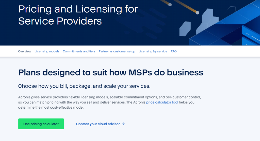 Acronis Cyber Protect Cloud Pricing